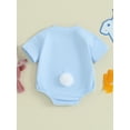 thumbnail image 4 of Jxzom Infant Baby Boy Girl My First Easter Outfit 0 3 6 12 18 Months Bunny Carrot Romper Long Sleeve Crewneck Sweatshirt Bodysuit, 4 of 8