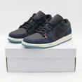 thumbnail image 1 of Ni - ke FJ5478-010 Ni - ke Air Jordan 1 Low Navy Black Snakeskin Dark Obsidian (Women's), 1 of 5