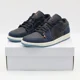thumbnail image 1 of Ni-k-e FJ5478-010 Ni-k-e Air Jordan 1 Low Navy Black Snakeskin Dark Obsidian (Women's), 1 of 6