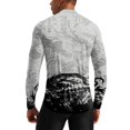 thumbnail image 6 of Dragon Print Quarter Zip Pullover for Men, Long Sleeve Athletic Jersey with Breathable Quick Dry Fabric - Slim Fit Cool Motorcycle Cycling Workout Tops Gray L, 6 of 6