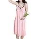 thumbnail image 1 of Vestido de mujer con tirantes finos camisón sin mangas camisola para el hogar rosa XL, 1 of 8