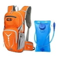 thumbnail image 1 of Sac d'Hydratation 2L avec Poche à Eau en EVA Sans BPA - Sac à Dos en Nylon pour Sports de Plein Air, Camping et Randonnée - Dos en Maille Ventilé, Sangles Réglables et Plusieurs Compartiments de Rangement - Orange, 1 of 7
