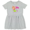 thumbnail image 3 of Inktastic It's My 5th Birthday with Cute Cat Mermaid Girls Toddler Dress, 3 of 5