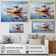 thumbnail image 4 of Designart "Boat Seascape expression II" Transportation Canvas Print, 4 of 5