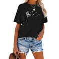 thumbnail image 3 of XCHQRTI Daisy Shirt Womens Be Kind Graphic Casual Short Sleeve Tee Top, 3 of 8