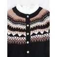 thumbnail image 4 of Cardigans for Women Fair Isle Sweaters Button Down Long Sleeve Open Front Fall Sweaters Knit Cardigans Alsol Lamesa, 4 of 6