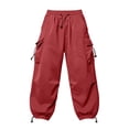 thumbnail image 7 of Leesechin Men's Baggy Cargo Pants Trendy Casual Parachute Pant Loose Fit Harem Joggers with Pockets for Streetwear, 7 of 7