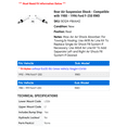 thumbnail image 2 of Rear Air Suspension Shock - Compatible with 1980 - 1996 Ford F-250 RWD 1981 1982 1983 1984 1985 1986 1987 1988 1989 1990 1991 1992 1993 1994 1995, 2 of 2