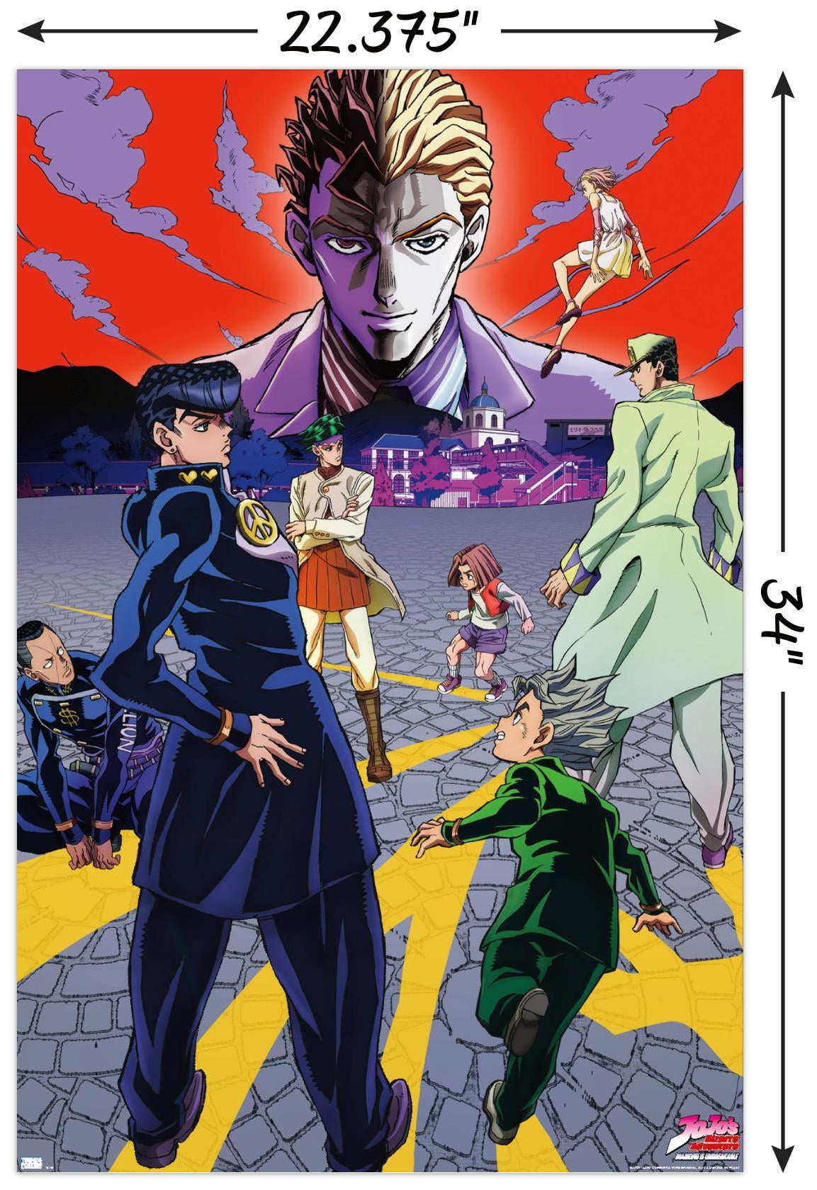 値下げ！JOJO'S BIZARRE ADVENTURE ポスター JoJos Bizarre Adventure - Season 3 Key Art Wall Poster, 22.375 x 34