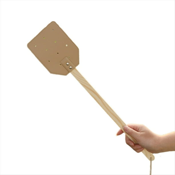 Matamoscas con Manejar de de Madera Amarillo, Matamoscas Manual, Matamoscas de PU