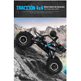 thumbnail image 2 of Auto RC 1:16 de Alta Tracción 4WD con Cámara FPV en Cúpula Esférica, Control WiFi, Cámara Panorámica por Servo, Llantas Todoterreno, Chasis Escalador, Negro, Regalo Tecnológico Premium, 2 of 8