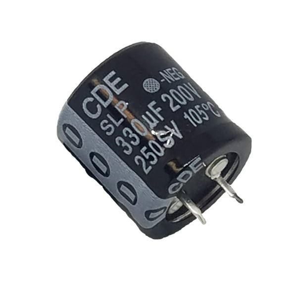 PACK OF 2, SLP331M200C1P3 Capacitor Electrolytic, Snap-in, 330UF, 20%, 200 V, 25 mm, 0.603 ohm ,RoHS