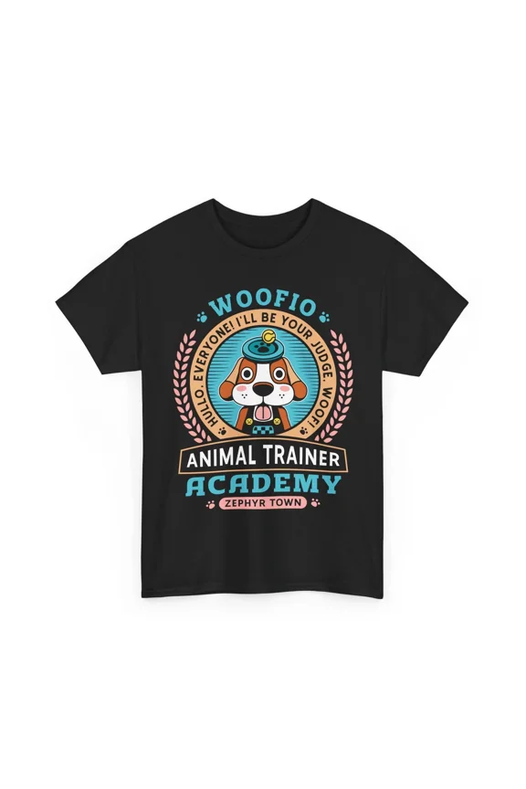Woofio Zephyr Town Academy Unisex T-Shirt. Harvest Moon Video Game. Grand Bazaar