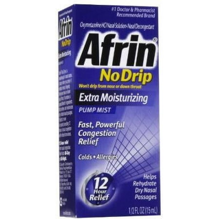 3 Pack - Afrin No Drip Pump Mist, Extra Moisturizing 15 mL