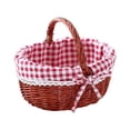 thumbnail image 1 of Fokuz Handwoven Picnic For Outdoor Dining Natural Food Storage Container With Handle, 1 of 6
