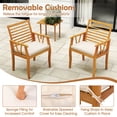 thumbnail image 4 of Costway 7 PCS Patio Dining Set Acacia Wood Table and Chairs Set with 1.97" Umbrella Hole, 4 of 10