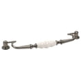 thumbnail image 2 of Century Hardware Nordic Collection 8-13/16" (224mm) C-to-C Zinc Die Cast Bail Pull - Satin Nickel/White, 2 of 2