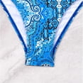 thumbnail image 4 of Traje de Baño de Tres Piezas para las Mujeres de Moda Casual Corbata Sexy Cintura Alta Cristal Beach Bikini Set, Poliéster, 4 of 9