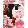 thumbnail image 4 of Womens Slipper Fuzzy Grips Socks Warm Fluffy Winter Thick Thermal Cozy Plush Socks 1Pairs, 4 of 6
