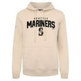 thumbnail image 2 of Men's Levelwear Khaki Seattle Mariners Podium Team Arch Pullover Hoodie, 2 of 3