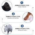 thumbnail image 2 of KAKOWELY Animals Plastic Toys 12pcs Animals Simulation Model Educational Toys Animal Model Craft Decor2.76"X0.98"X1.77", 2 of 5