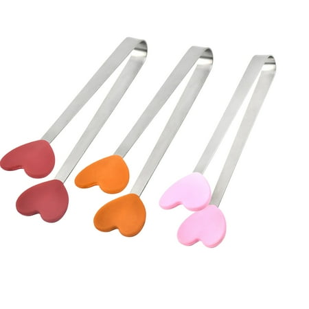 

Creative Small Silicone Clip Stainless Steel Handle and Hand Shaped Designed Silicone Tongs Creative Kitchen Gadgets for Sweets Ice Cube Spices Sugar Barbecue
