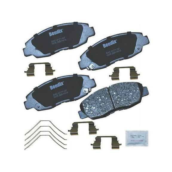 Front Brake Pad Set - Compatible with 2012 - 2015 Honda Civic 1.8L 4-Cylinder 2013 2014