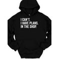 thumbnail image 6 of SPEEDRUN Men's Long Sleeve Graphic Print Hooded Pullover Tops T-Shirts I Can't I Have Plans In The Shop Hooded Sweatshirt Hoodie Funny Fathers Day, 6 of 6