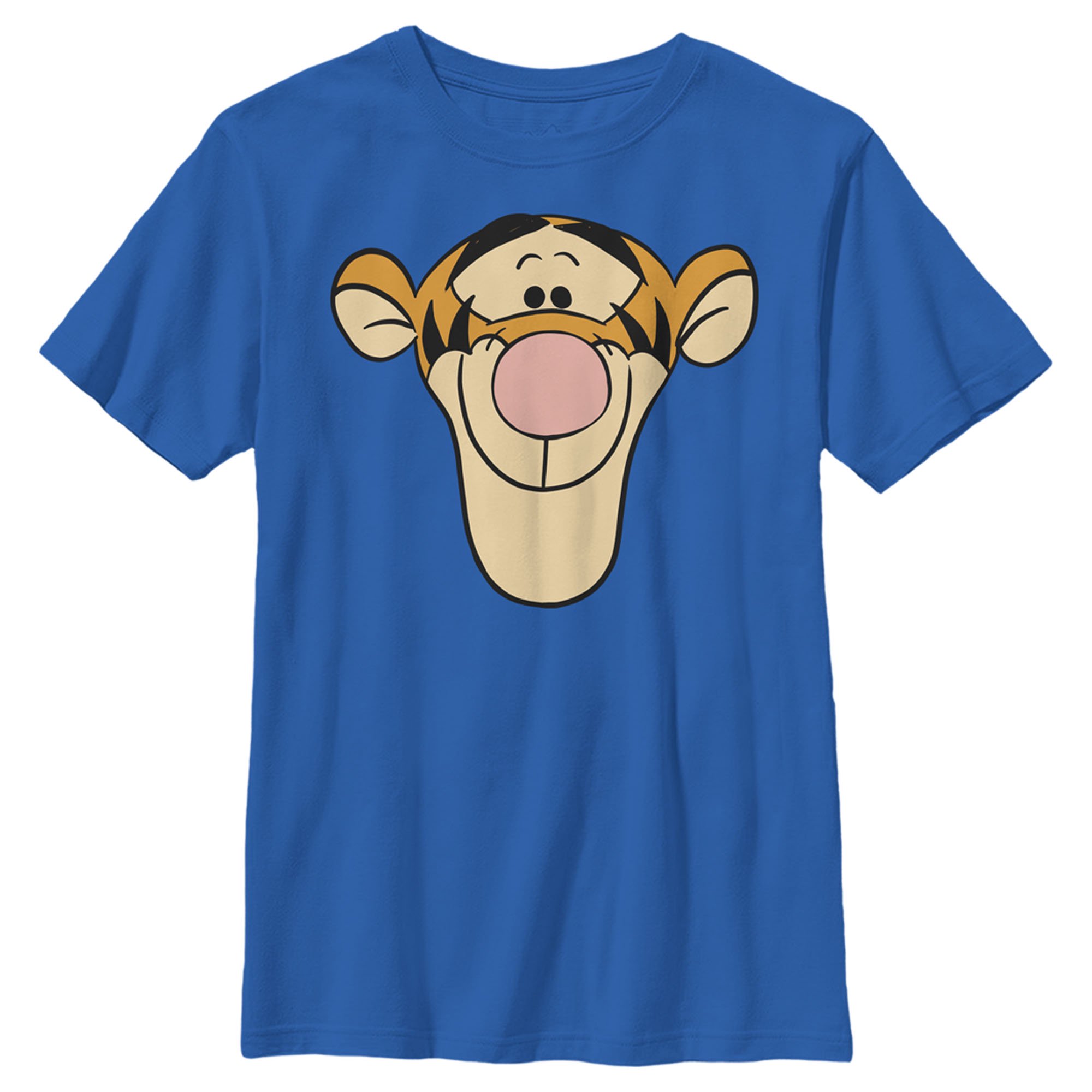 Boy s Winnie the Pooh Tigger Big Face Graphic Tee Royal Blue Medium