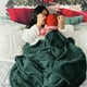 thumbnail image 5 of Manta polar para cama, color verde bosque, 130 x 150 cm, 300 g/m², 5 of 8