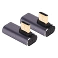 thumbnail image 1 of USB C Male A USB C Conector de Ángulo Recto Hembra, 100W Carga Rápida 40 Gbps 8K Salida de Video USB C 90 Grados Adaptador Portable PARA CUADERNOS Para Teléfonos Móviles, 1 of 7