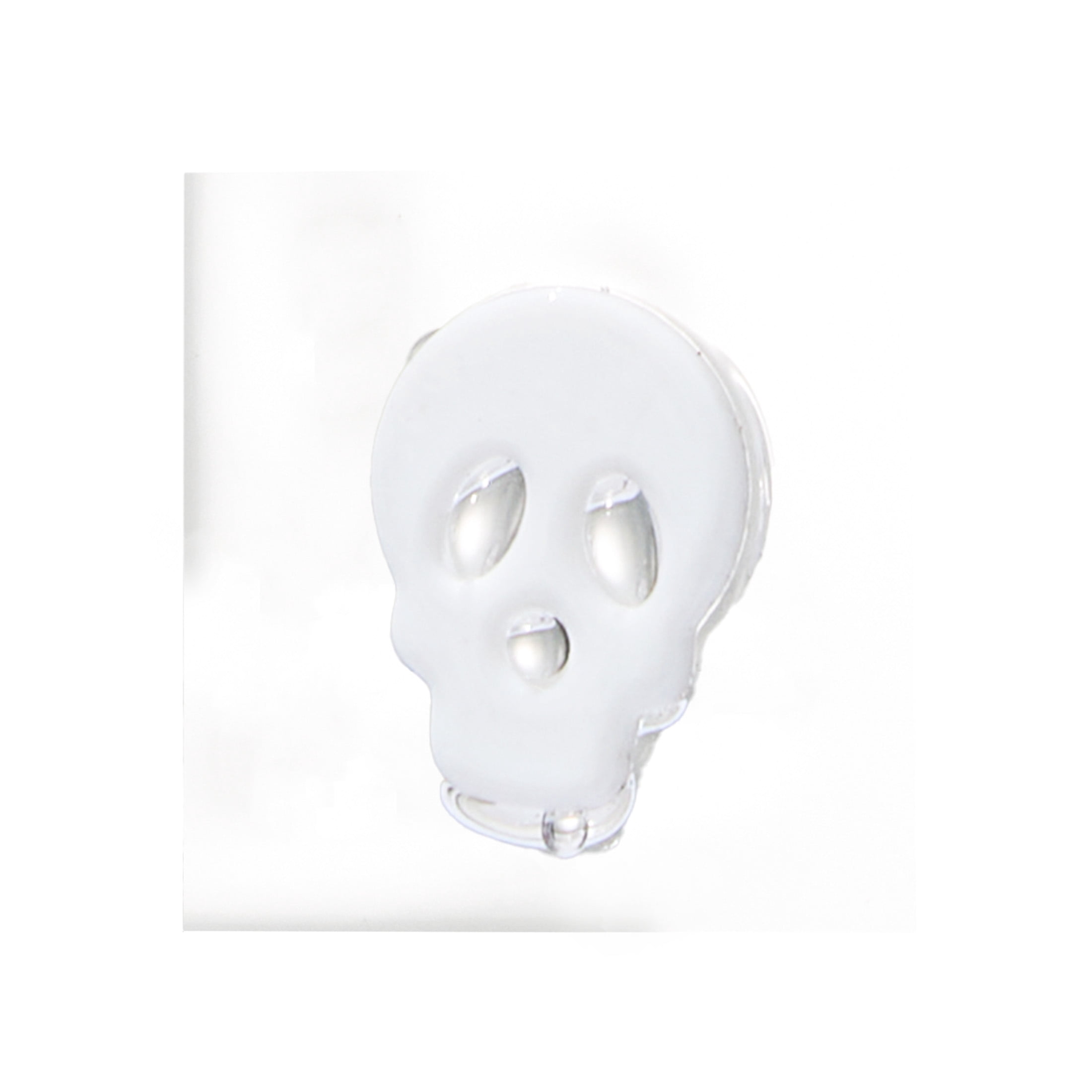 Thyme & Table 12 fl oz Halloween White Skull Charm Drinking Glasses, Set of 2