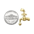 thumbnail image 3 of 14K Gold Faucet Plumber Charm, 3 of 5