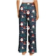 thumbnail image 4 of QATAINLAV Womens Christmas Cute Gnomes Printed Pajamas Pants Loose Fit Plus Size Straight Leg Lounge Casual Elastic Waist Sweatpants Xmas Gifts Multicolor L, 4 of 8