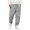 Grey, variant on Men Corduroy -Lined Joggers Casual Winter Sweatpants