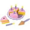 KidKraft Wood Birthday Cake Kids Pretend Play Set