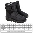 thumbnail image 2 of Botas de plataforma de tobillo para mujer, resistentes al viento, antideslizantes, con gancho y bucle para viajes al aire libre, 2 of 9