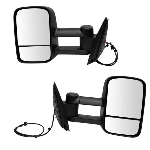 Trail Ridge Tow Mirror Power Heated Textured Black Pair Set for GM Pickup SUV TR00658 Fits select: 2007-2014 CHEVROLET SILVERADO, 2007-2014 CHEVROLET TAHOE