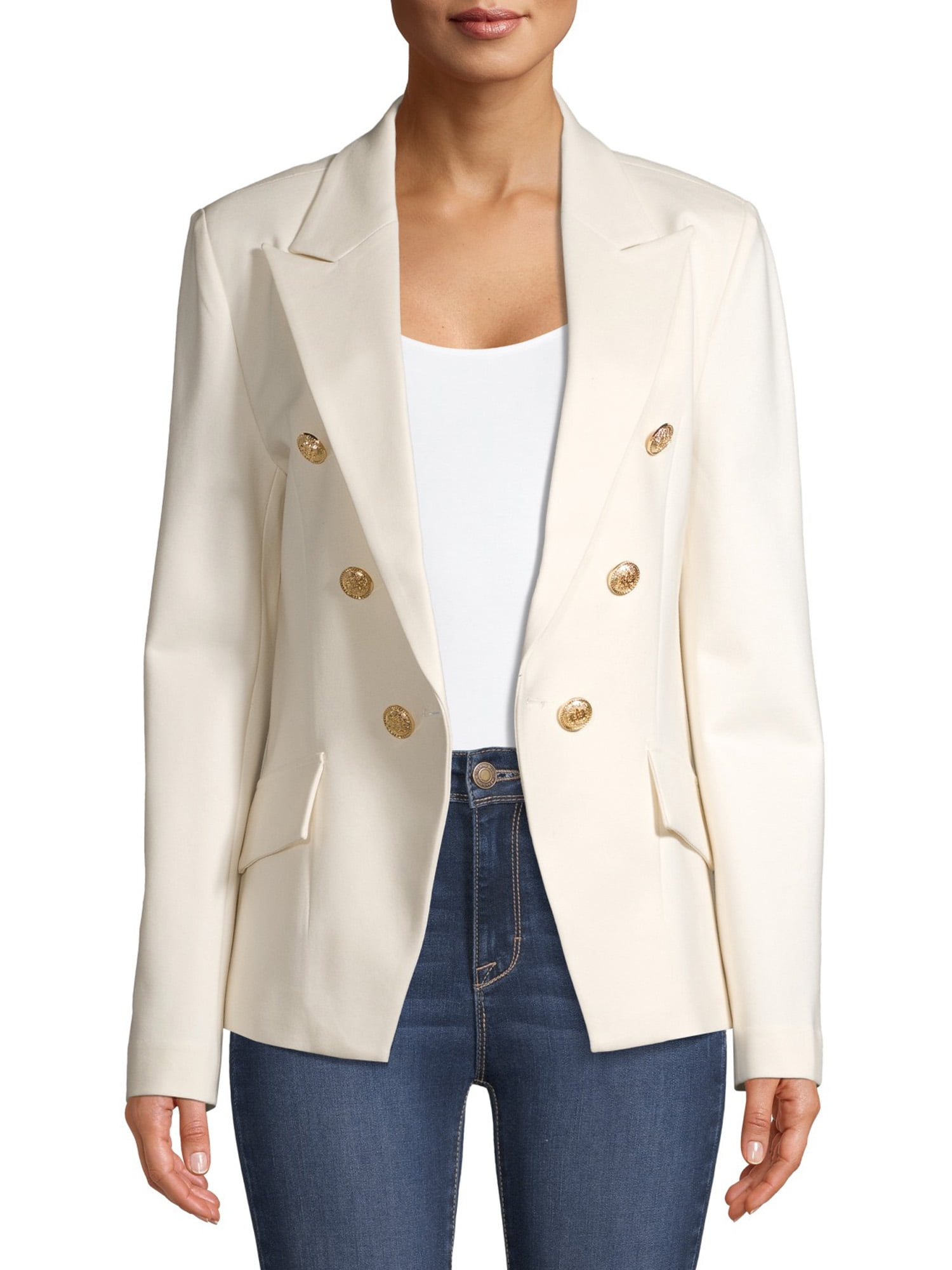 Women's Metallic Button Blazer – Walmart Inventory Checker – BrickSeek