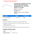 thumbnail image 2 of Auxiliary Cooler to Radiator Lower Auto Trans Oil Cooler Hose Assembly - Compatible with 1997 - 2001 Ford Explorer 4.0L V6 SOHC 1998 1999 2000, 2 of 2