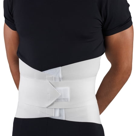 OTC Lumbosacral Support with Abdominal Uplift, White, Universal