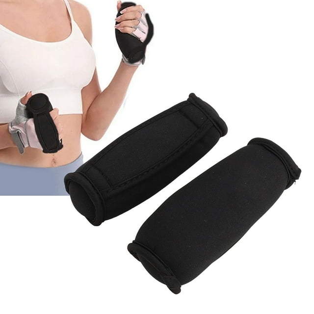 Soft Neoprene Hand Weights Sand Filled Dumbbells, Easy To Grip with Hand Straps for Workout, Running, Jogging