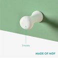 thumbnail image 4 of Kids Coat Hooks Rack Wooden Hanger Rail with Pegs Wall Mounted Children&#s Coat Rack with Hooks Cute Animals Design, 4 of 6