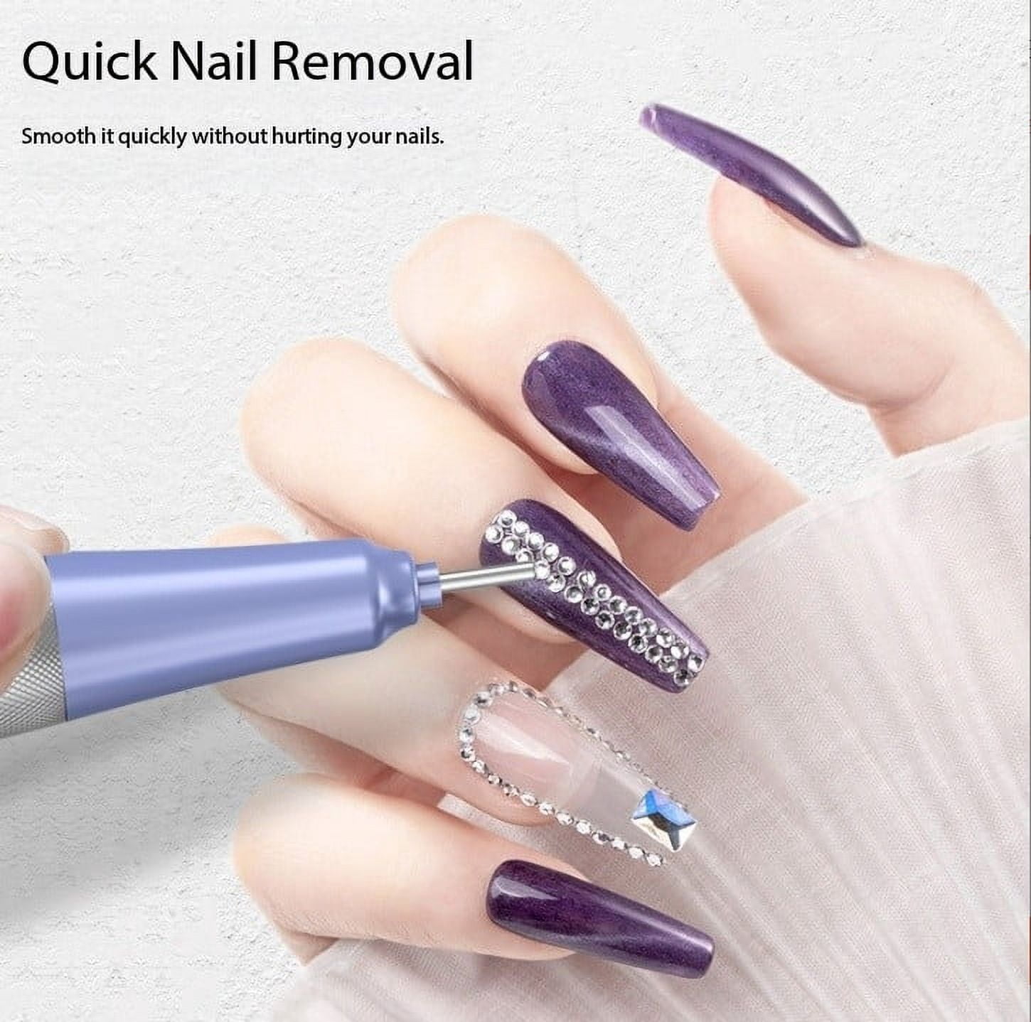 2025 new Electric Nail File Machine – USB Rechargeable & Portable Nail Drill for Salon & Home Use（Lavender Purple）