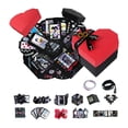 thumbnail image 3 of zhangmingg DIY Handmade Valentine's Day Photo Album for Couples with Red Heart Design Memory Scrapbook, 3 of 7