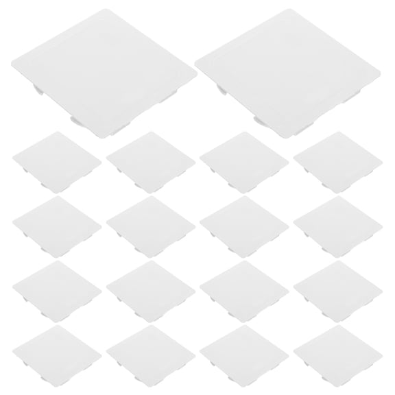 ELAYARD 20Pcs White Flat Wall Plate Cover for Switches Plastic Screwless Electrical Outlet