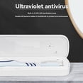 thumbnail image 2 of Estuche esterilizador portátil para cepillos dentales ZL-34L con tecnología UV LED doble (UVC+UVA), desinfección automática en 5 minutos, material ABS ecológico, ideal para viajes, camping y uso, 2 of 7