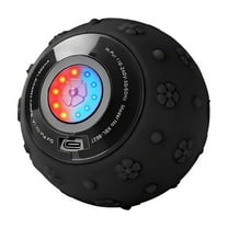 5-Gear Vibrating Massage Ball, Rechargable Massage Vibrating Ball for Fitness, Training, Therapy and Relaxation, Yoga Massage Roller, Relieving Muscle Tension Pain & Pressure Massaging Balls (Black)