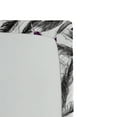 thumbnail image 3 of Ambesonne Boho Feathers Fitted Sheet, Japanese Fuzz Pattern, Queen Size, Purple Charcoal Grey, 3 of 5