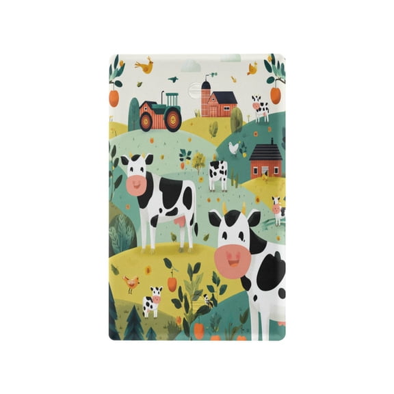 IAUYY Retardant PC Material Unused Outlet Cover Switch Plate Covers Easy DIY Installation with Screws Light Switch Cover Plate Farm with Tractors